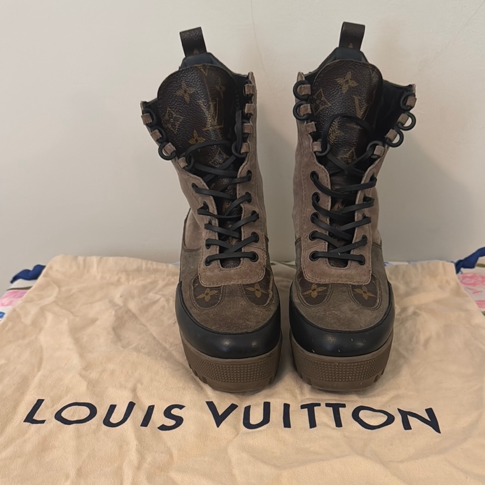 Louis Vuitton Women's Brown Desert Boots